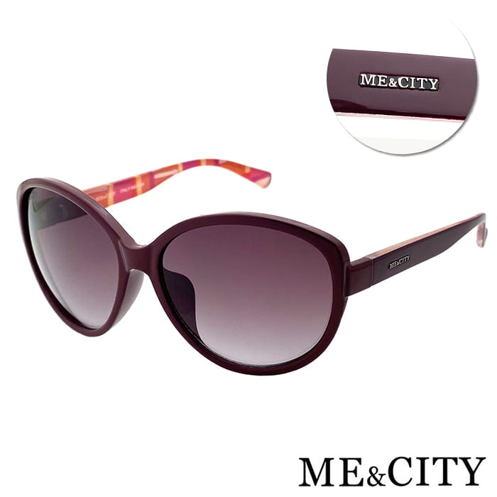 【ME&CITY】 歐美格紋時尚太陽眼鏡 抗UV (ME 120003 E441) 0