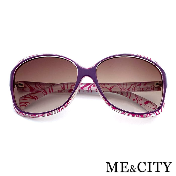 【ME&CITY】 皇室風格紋路簡約太陽眼鏡 抗UV (ME 120001 H432-2) 2