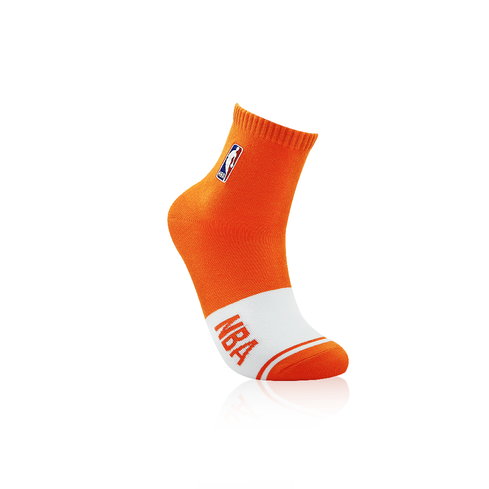 【NBA】繽紛基本刺繡平板短襪 9