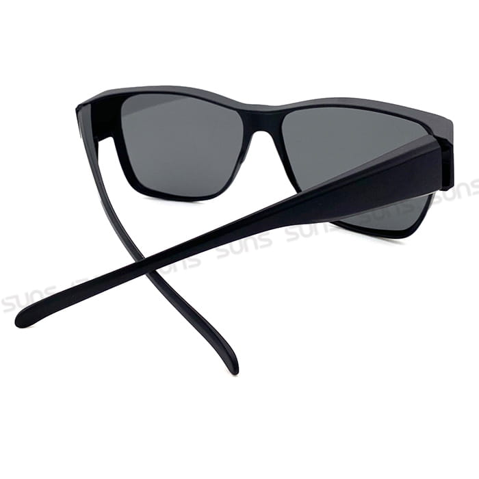 【suns】時尚方框經典黑框偏光太陽眼鏡 抗UV400 (可套鏡) 8