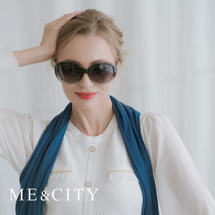 【ME&CITY】 永恆的印記歐美偏光太陽眼鏡 抗UV (ME 22000 C01) 2