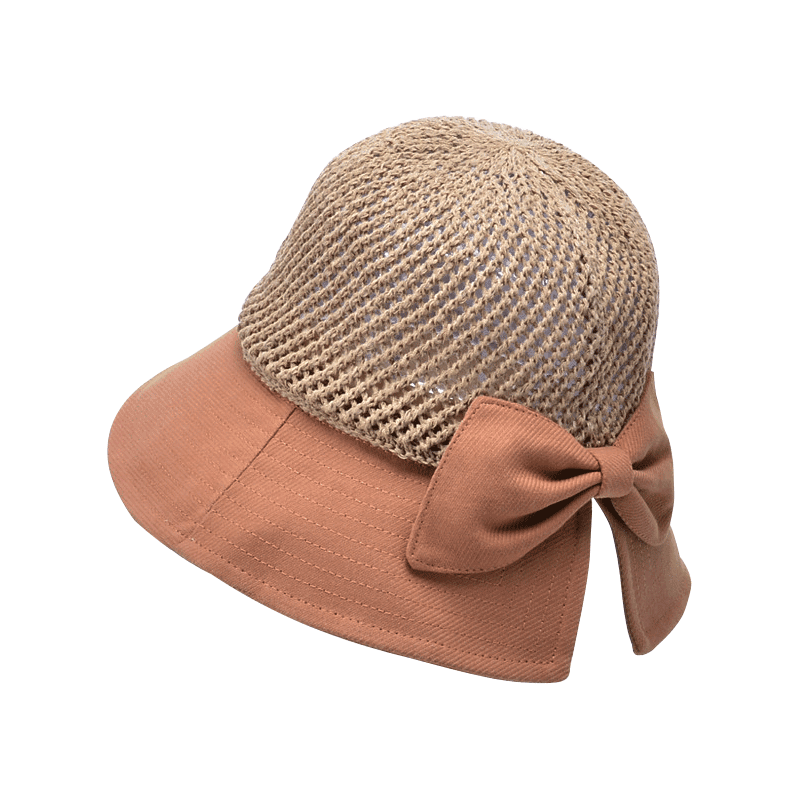 手工可折疊鏤空透氣防曬帽 12