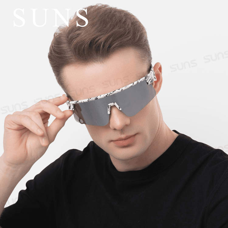 【suns】MIT運動墨鏡 流線柱面運動款 抗UV【S521】 3