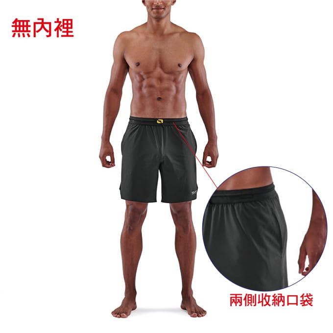 【澳洲SKINS壓縮服飾】澳洲SKINS-3系列訓練級運動短褲(男)黑色ST0150071 0