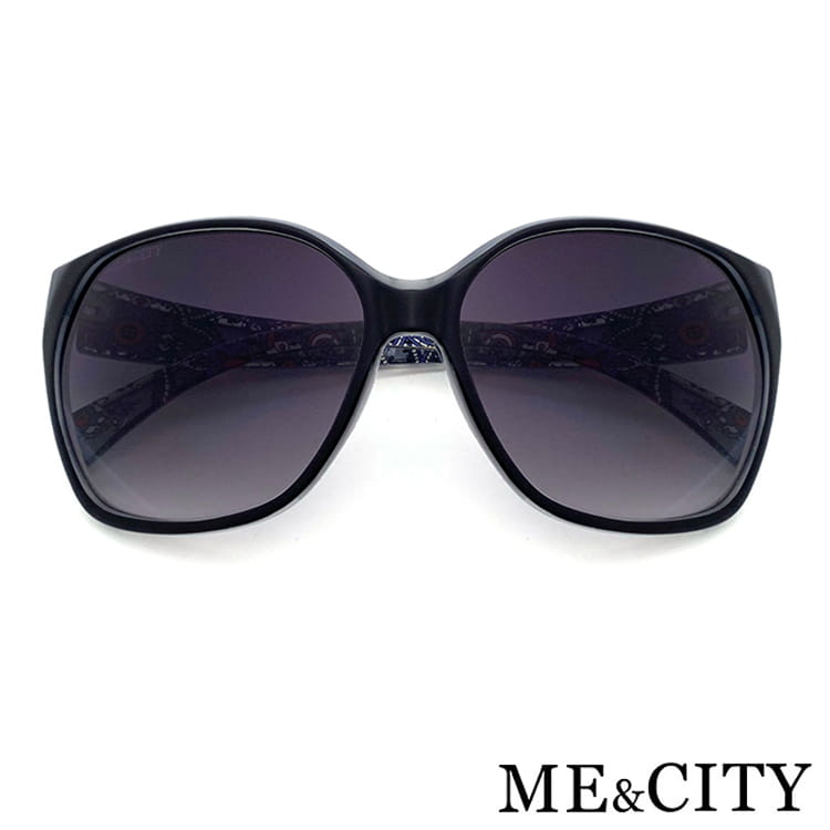 【ME&CITY】 義大利古典大框圖騰太陽眼鏡 抗UV(ME 120023 L400) 8