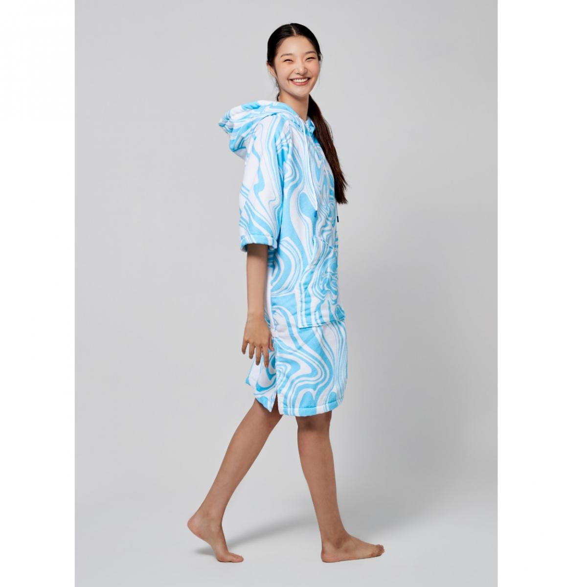 【BARREL】海洋系列毛巾衣 #MARBLE BLUE 4