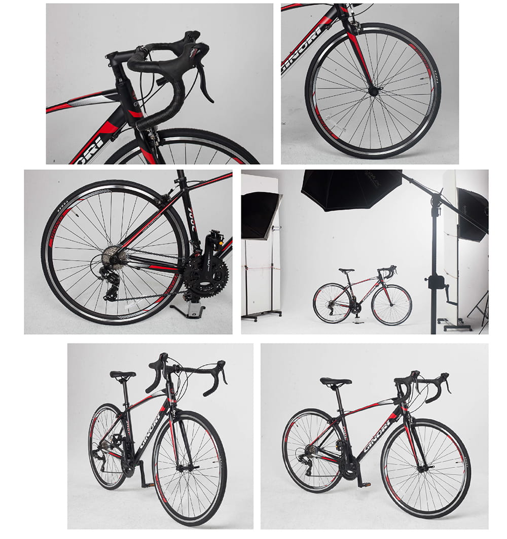 BIKEDNA RL700 入門級鋁合金彎把公路車 SHIMANO 21速 標準甩把煞變合一 12