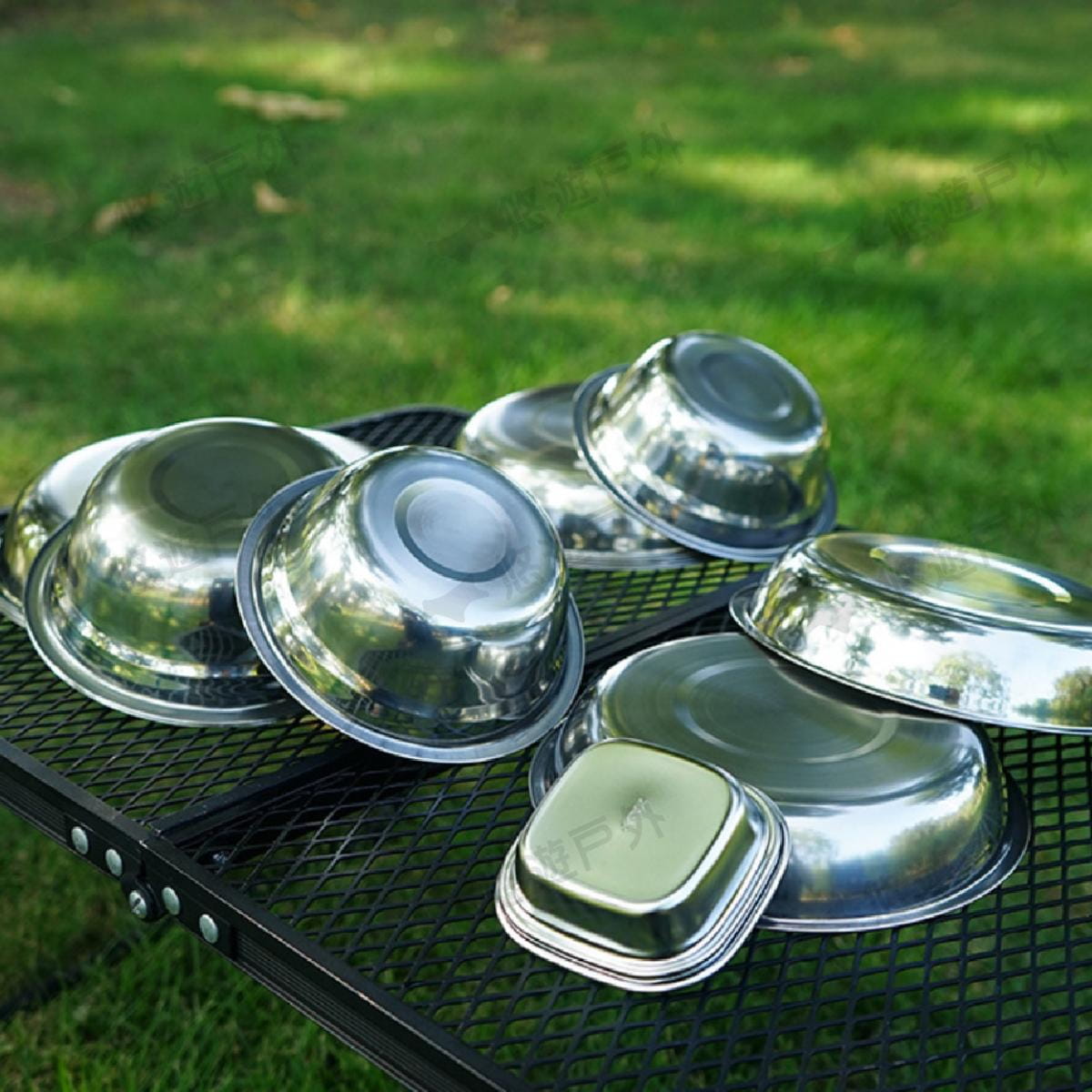 【CLS 】戶外餐盤22件套 小碗 大碗 淺盤 附收納包 餐具 分菜碗盤 戶外 野營 野餐 燒烤 8