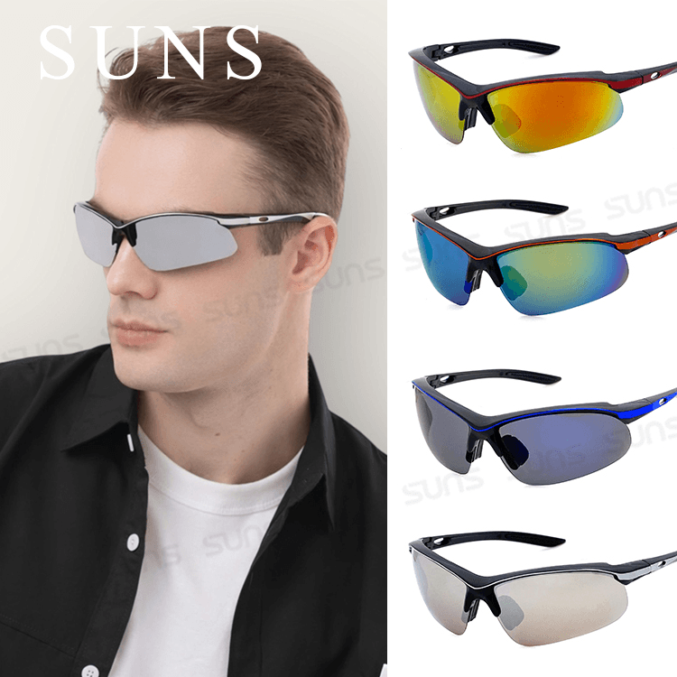 【suns】戶外偏光墨鏡 流線型/防眩光/防滑/抗UV紫外線 S836 0