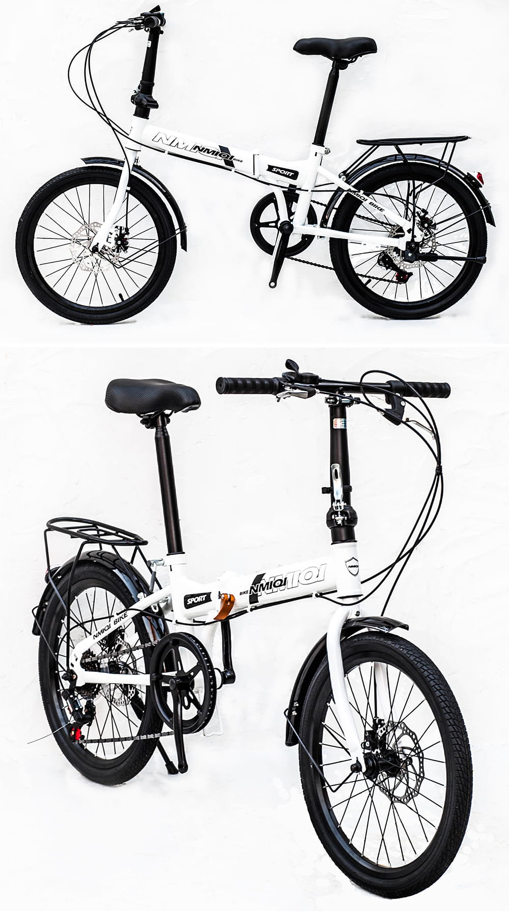 BIKEONE MINI30 20吋7速碟煞折疊車 搭配前後雙碟煞與擋泥板後貨架 17