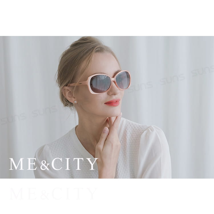 【ME&CITY】 甜美心型鎖鍊太陽眼鏡 抗UV (ME 1224 H06) 2