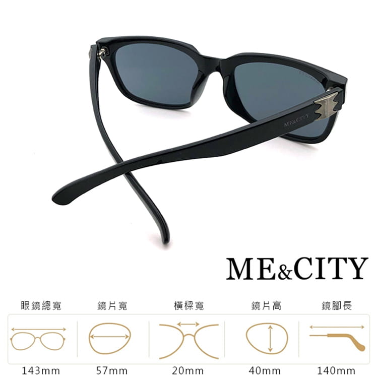 【ME&CITY】 時尚性格太陽眼鏡 抗UV (ME 110021 L000) 11