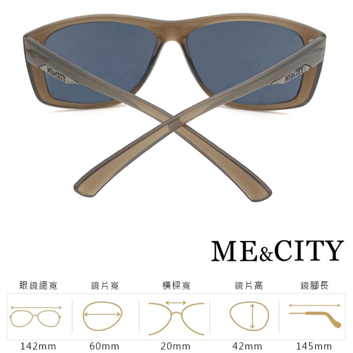 【ME&CITY】 低調魅力紳士款太陽眼鏡 抗UV(ME 110007 C108) 8
