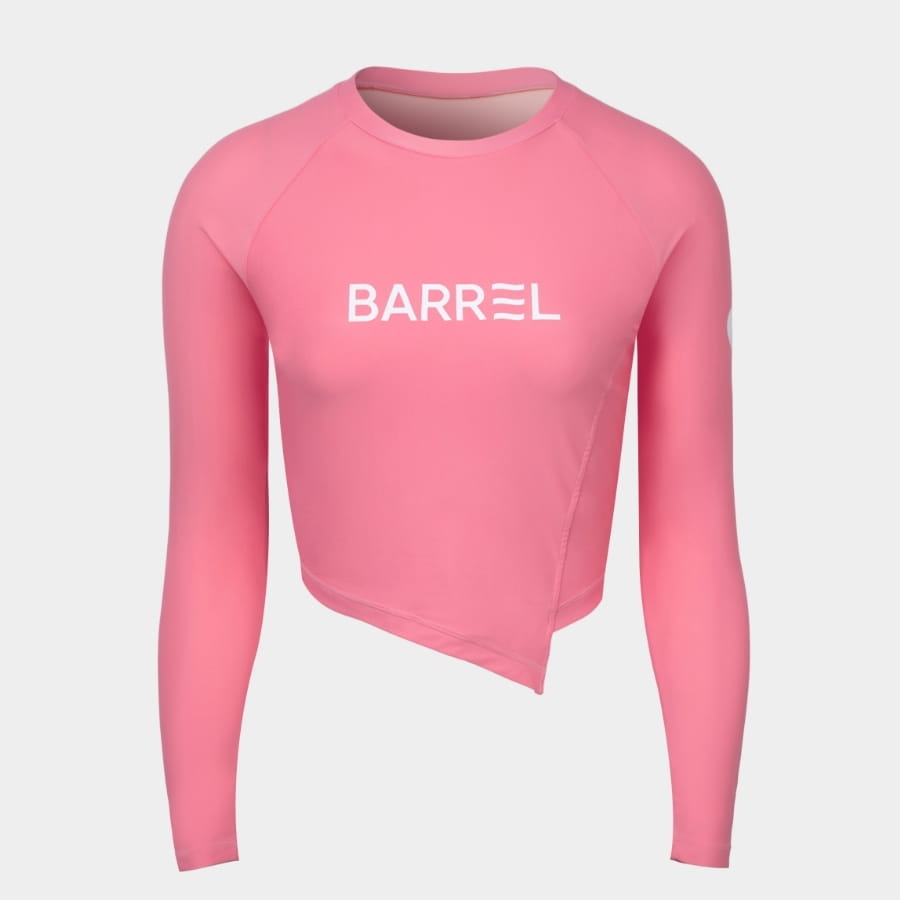 【BARREL】日落不對稱女款短版上衣 #ROSE PINK 4