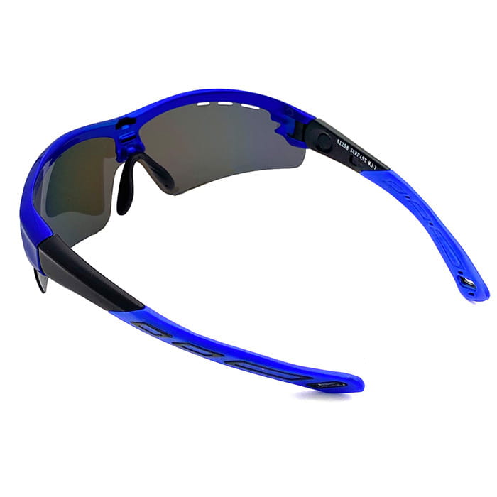 【suns】REVO電鍍 偏光運動眼鏡 可調鏡腳 抗UV (藍框/REVO藍) 4