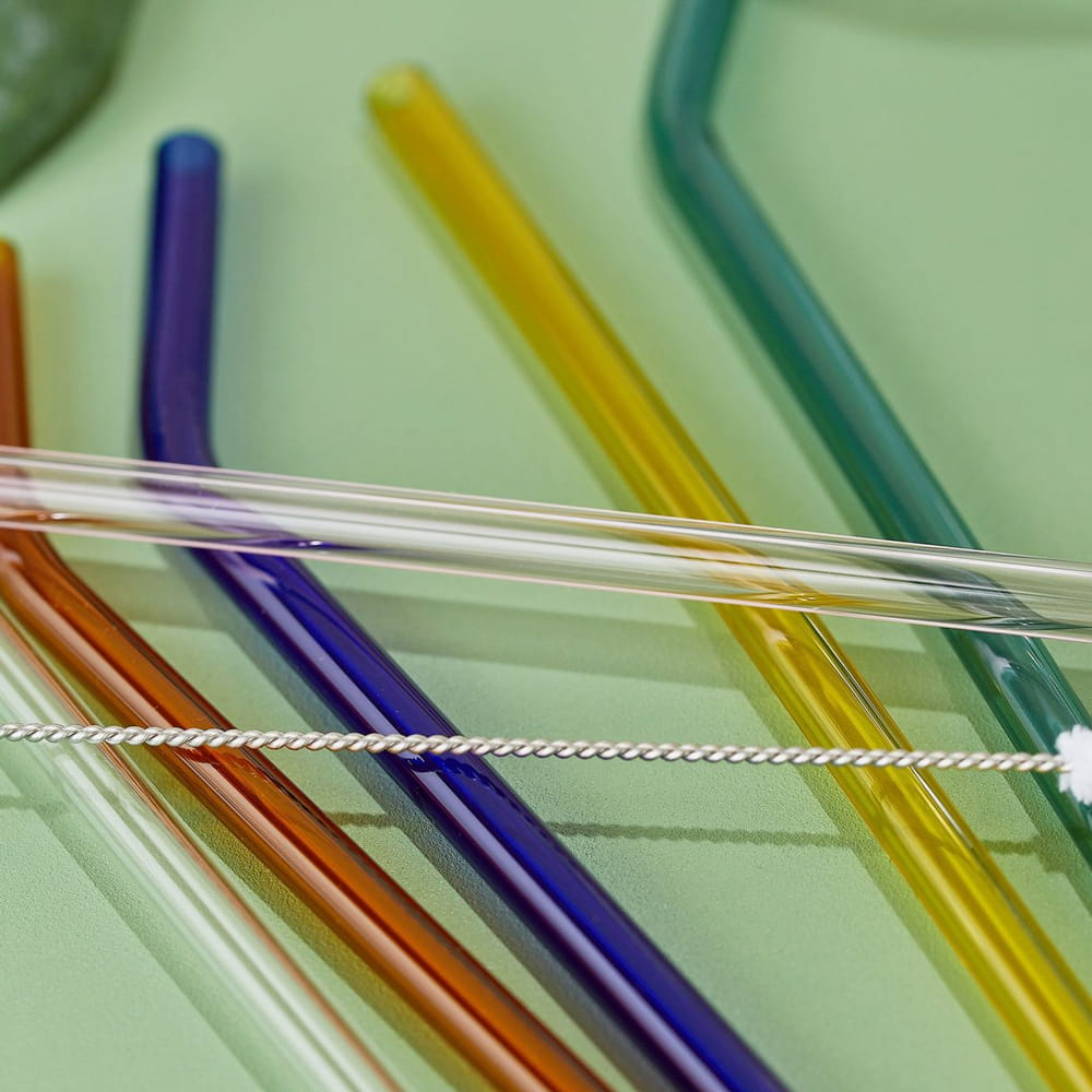 【KIKKERLAND】美國FDA認證6色玻璃吸管(耐酸鹼.非塗層彩色玻璃) 3