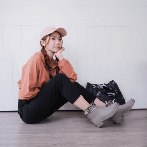 DI JAN 短筒野迷灰 登山雨鞋 6