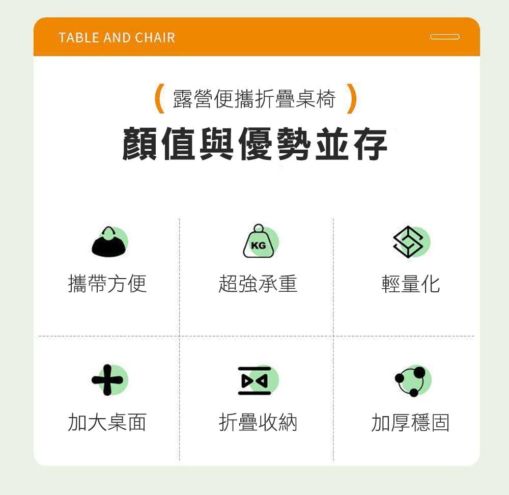 OUTDOORONE 可攜式蛋捲折疊桌椅五件套 超輕可折疊釣魚椅戶外露營折疊桌椅多用途輕巧休閒 18