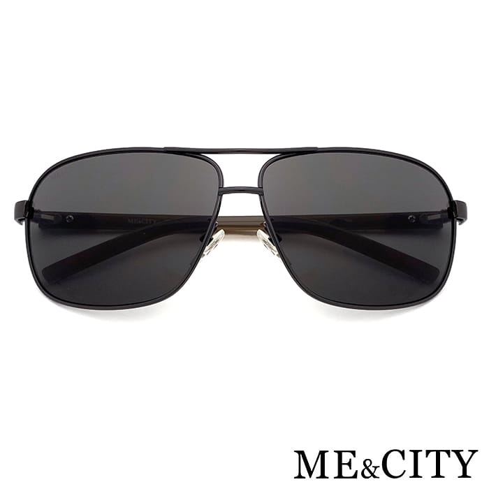 【ME&CITY】 時尚飛行官方框太陽眼鏡 抗UV (ME 110011 C680) 2