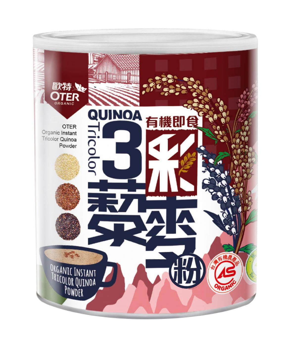 【OTER 歐特】有機即食三彩藜麥粉(210g/罐) 0