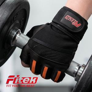 經典牛皮舉重健身手套 GL03【Fitek】 18
