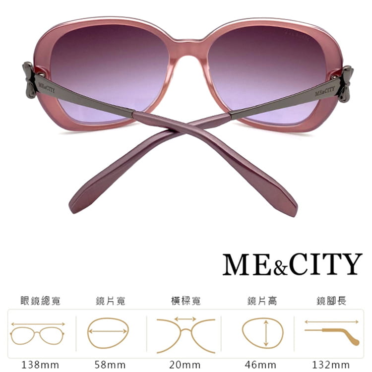 【ME&CITY】 典藏高貴蝴蝶結太陽眼鏡 抗UV (ME 120021 D332) 14