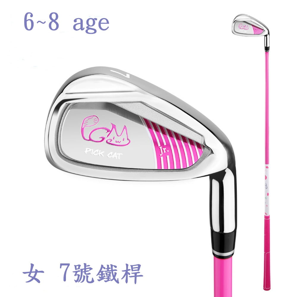 【CAIYI 凱溢】PGM 7號鐵桿 碳鋼桿 鋅合金頭 初級揮桿訓練6~8 age 5