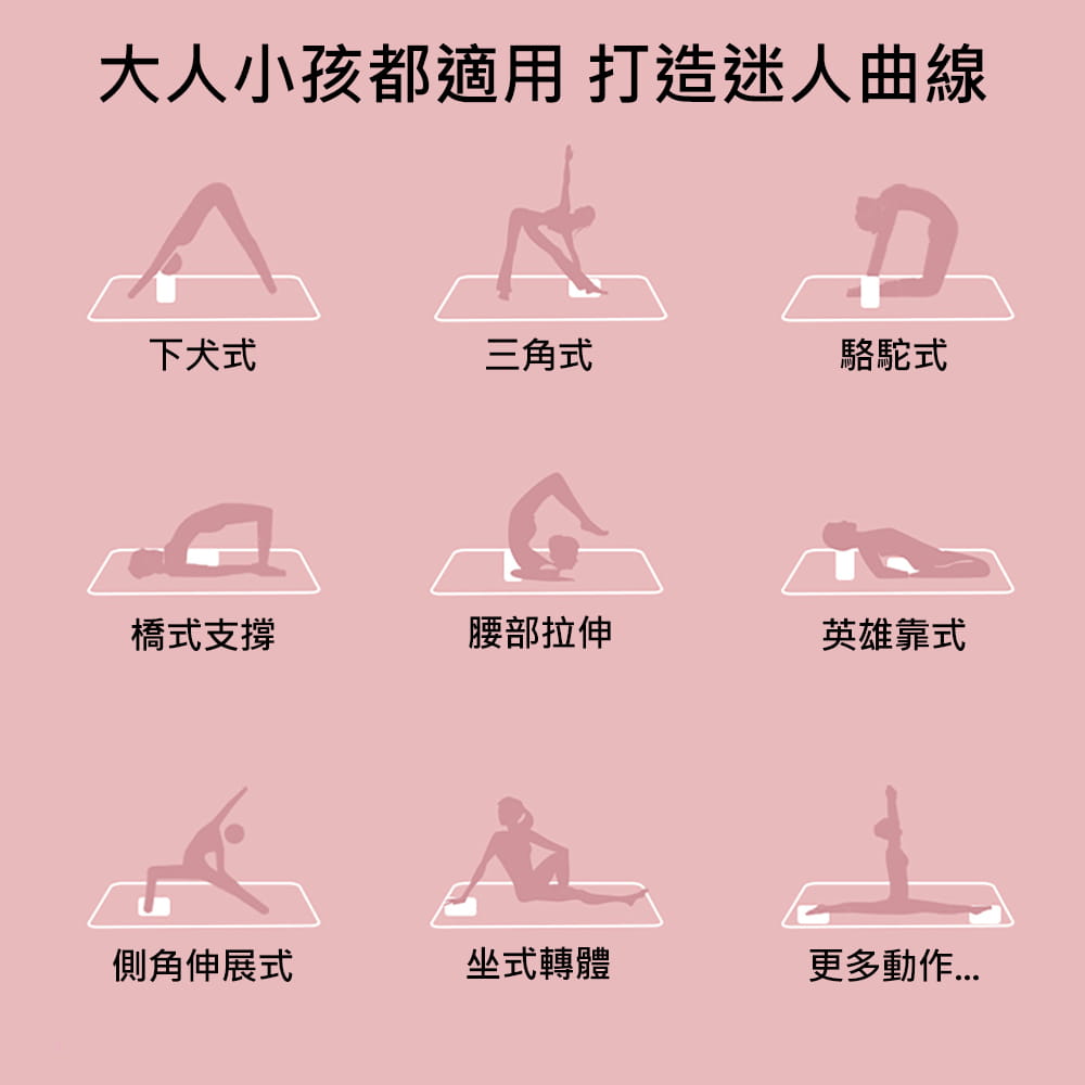 【X-BIKE晨昌】高密度彩色印刷瑜珈磚 YG-BRICK 8