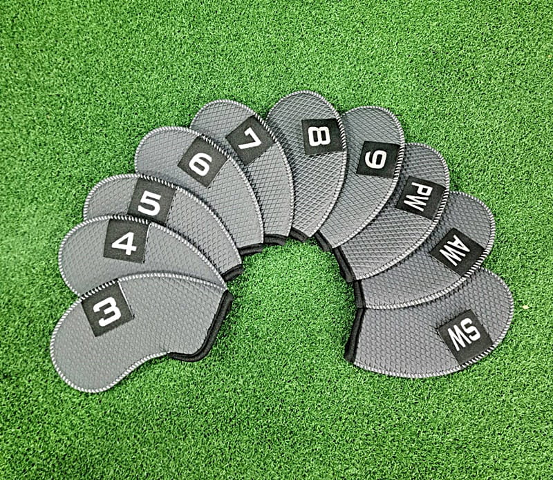 高爾夫潛水布-壓紋數字標籤鐵桿套(3-9 PSA )10個/組【GF22012】 5
