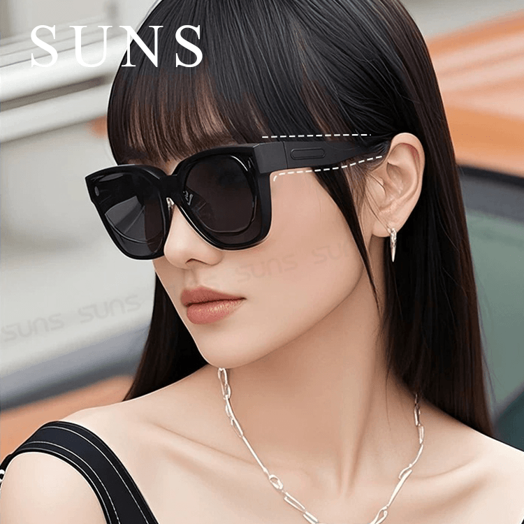 【suns】MIT時尚韓版折疊墨鏡/折疊套鏡 大框套鏡 抗UV400+抗藍光 12