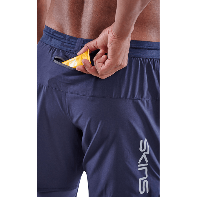 【澳洲SKINS壓縮服飾】澳洲SKINS-3系列訓練級二合一壓縮短褲(男)海軍藍ST0030107 7