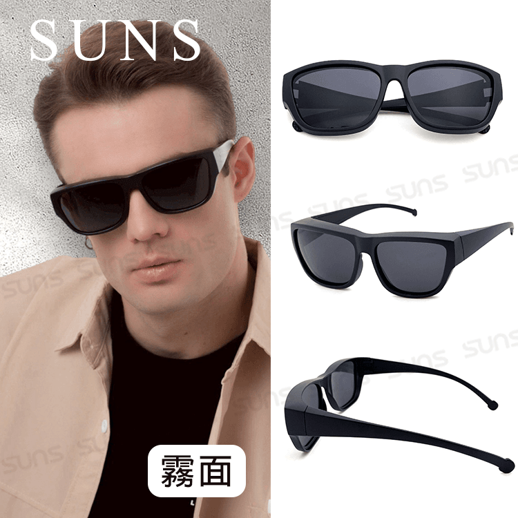 【suns】經典偏光墨鏡 Polarized太陽眼鏡 抗UV400 (可套鏡) 2