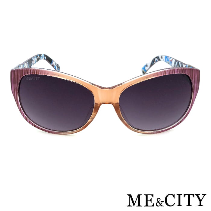 【ME&CITY】 義式盛夏絢彩雙色太陽眼鏡 抗UV (ME 1211 B06) 3