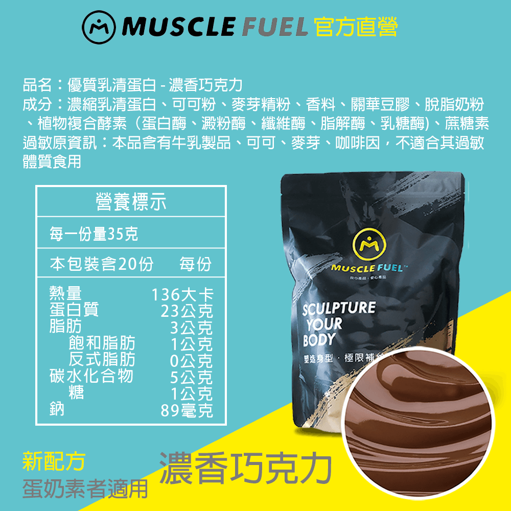 【Muscle Fuel】超進階乳清蛋白 1kg袋裝｜天然無化學味｜乳糖不耐 低GI 適用 14