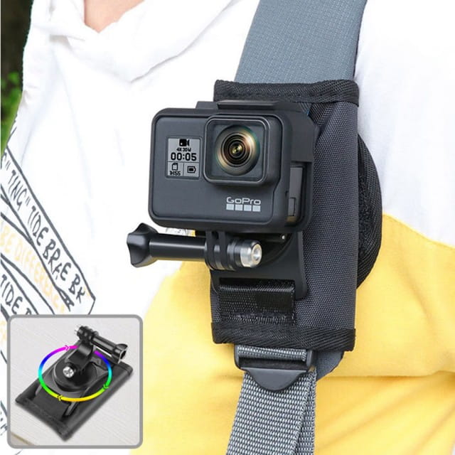 GOPRO副廠 可調角度背包固定帶 適用多款運動相機 0
