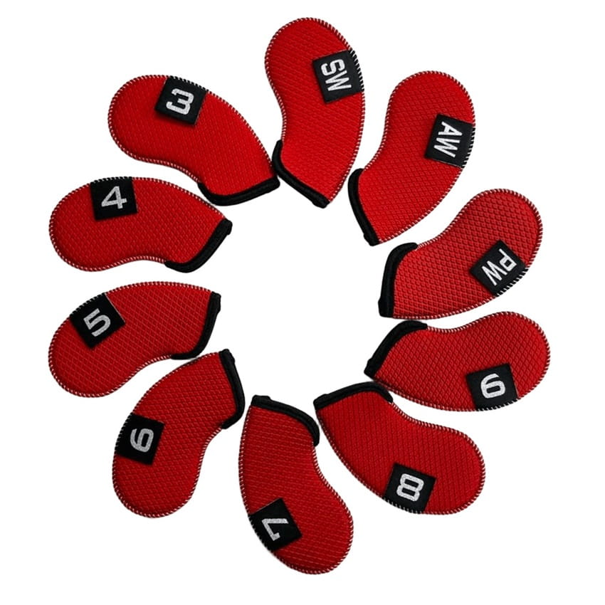 高爾夫潛水布-壓紋數字標籤鐵桿套(3-9 PSA )10個/組【GF22012】 5