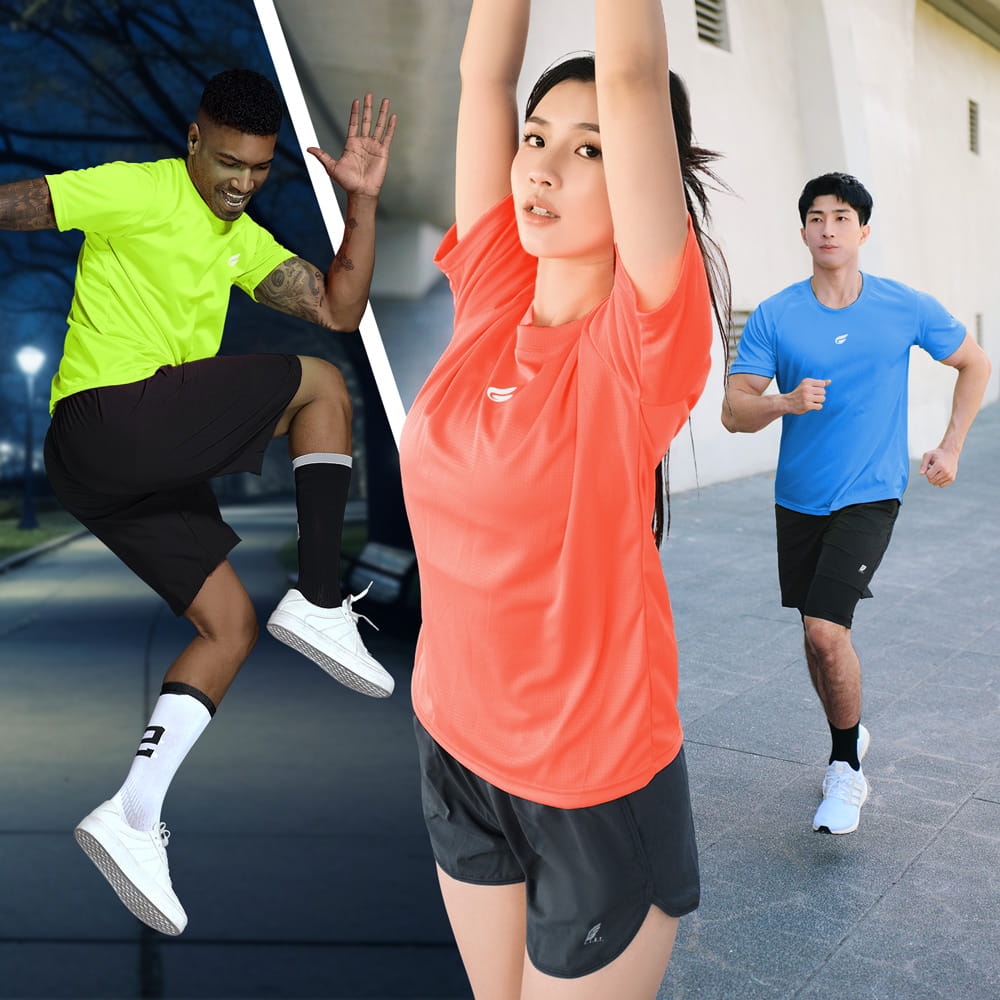 【GIAT】台灣製盾形輕量短袖排汗衣(男女適穿) 6