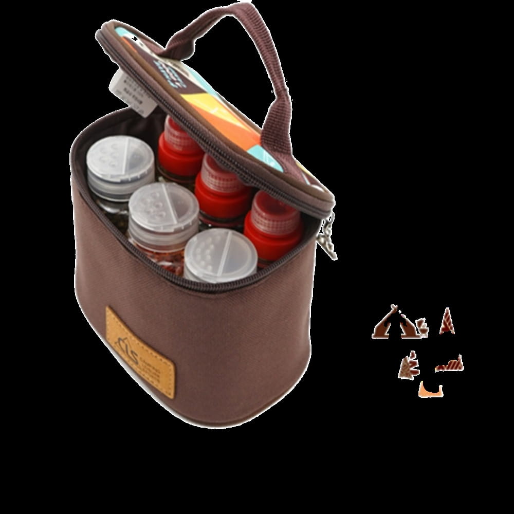 迷你調味瓶 户外露營燒烤調味料罐 厨房收納調料盒(含收納袋) 0