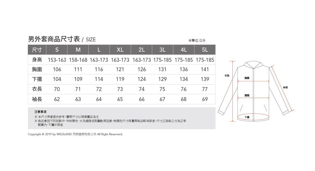 男防風防潑保暖軟殼外套0A92922牛仔藍荒野WILDLAND 4