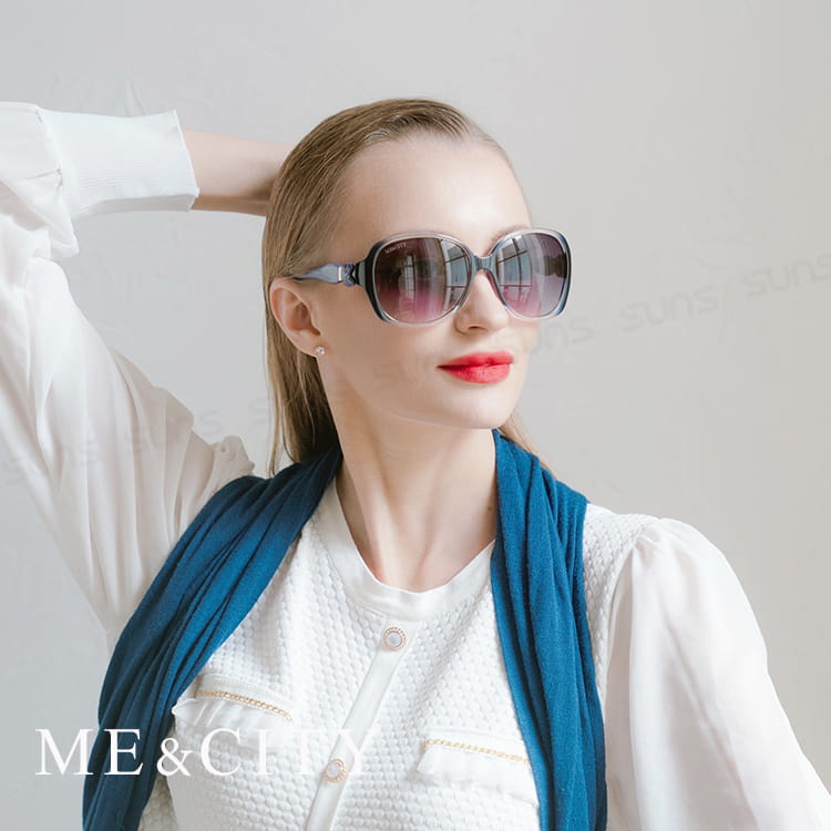【ME&CITY】 甜美蝴蝶結造型太陽眼鏡 抗UV (ME 1225 F01) 3