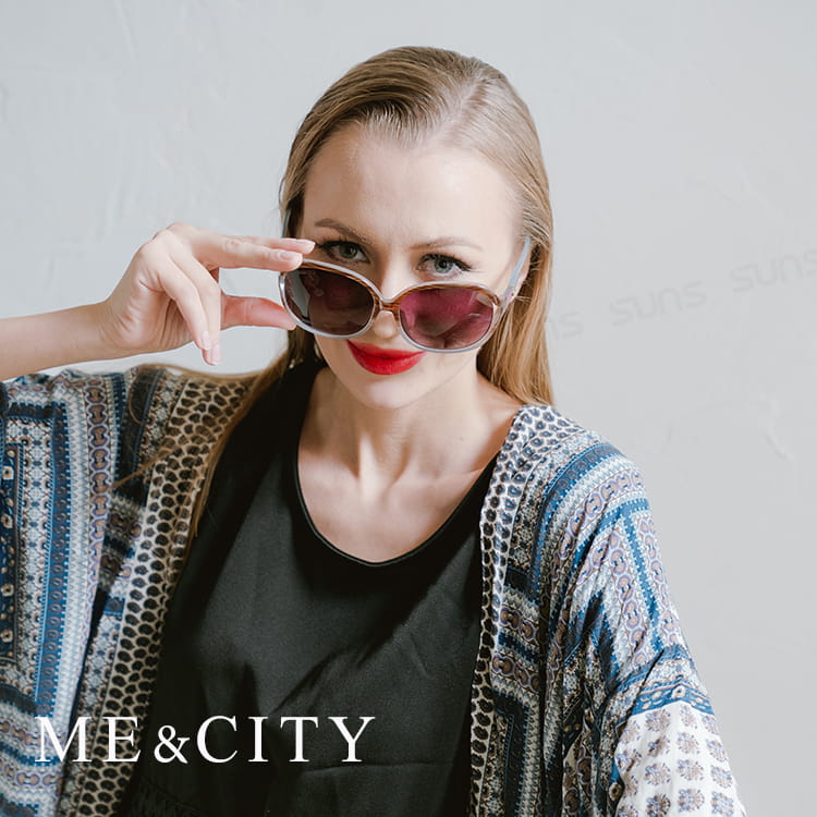 【ME&CITY】 甜美時尚大框太陽眼鏡 抗UV(ME 1210 J99) 1