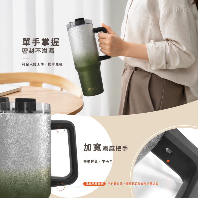 【Fuji-Grace】【FUJI-GRACE 富士雅麗】霜曜手把鈦飲杯1200ml 10