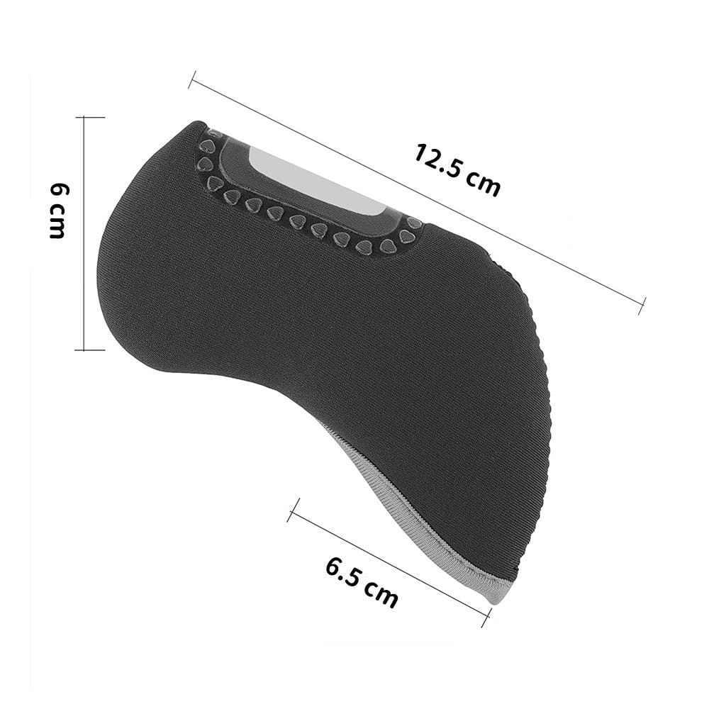 高爾夫潛水布透明視窗鐵桿套10入/組 桿頭包護套 快速辨識球桿號【GF22013】 12