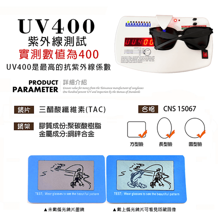 【suns】MIT時尚韓版折疊墨鏡/折疊套鏡 大框套鏡 抗UV400+抗藍光 18