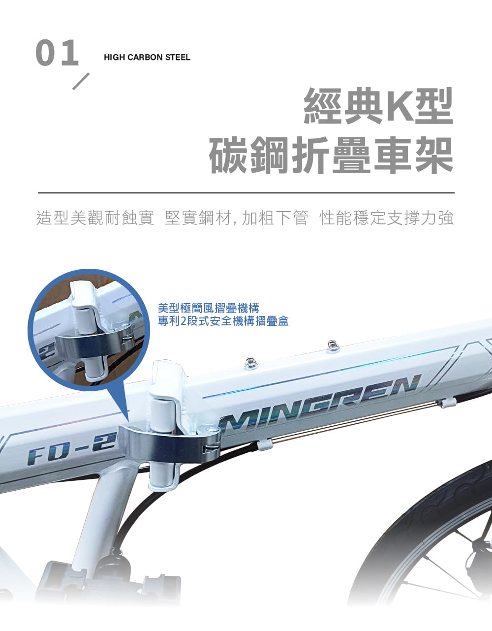 BIKEONE MG7 PLUS 20吋24速SHIMANO碟煞折疊車451輪組小跑指撥煞變合一定位 4