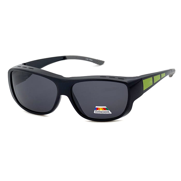 【suns】時尚經典綠偏光太陽眼鏡 防滑鏡腳/抗UV400 (可套鏡) 5