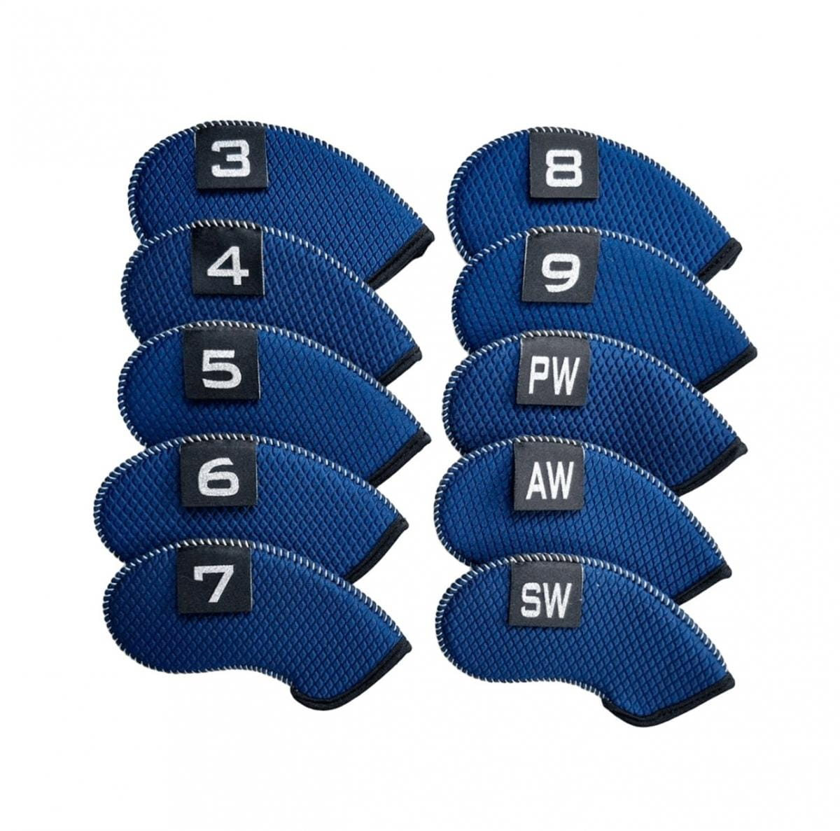 高爾夫潛水布-壓紋數字標籤鐵桿套(3-9 PSA )10個/組【GF22012】 8