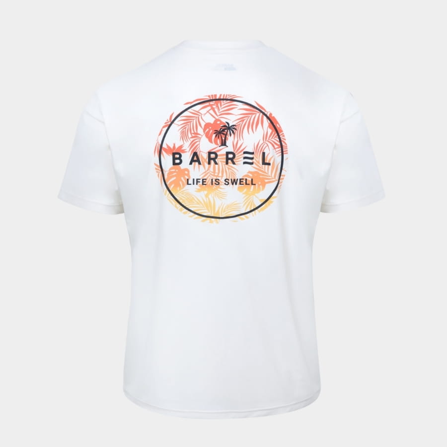 【BARREL】日落椰樹男款短袖上衣 #OFFWHITE 3