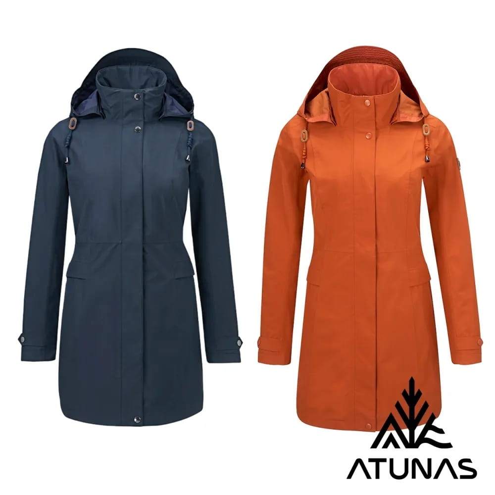 歐都納女款都會休閒GORE-TEX 2L防水透氣+保暖羽絨中長版兩件式外套A1GT2514W 0