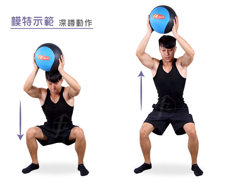 【ABSport】橡膠重力球（9KG－黑款）／健身球／重量球／藥球／實心球／平衡訓練球 5